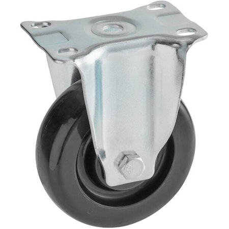 4in Fixed Plate Caster For FFOP Floor Fryers